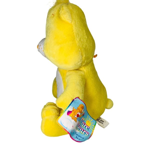 Vintage Care Bear Y2K 2004 Funshine Yellow Sunshine 13” Plush Stuffed Animal Tag - Picture 3 of 12
